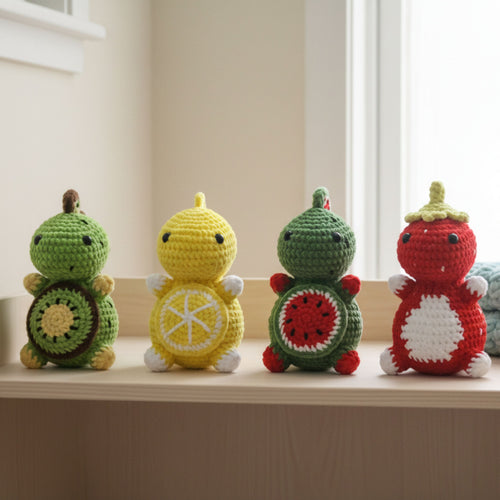 4 in 1 Fruit Dinosaur Crochet Pattern