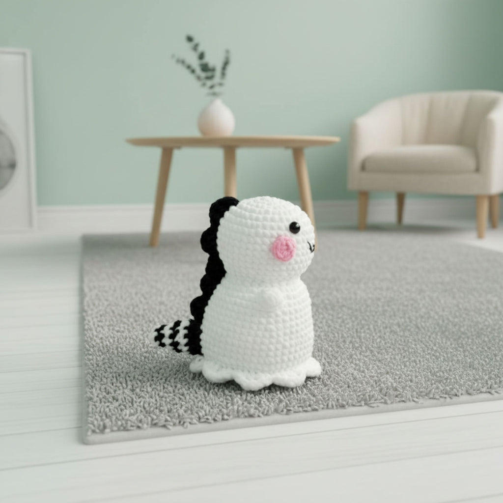 Baby Ghost Dino Crochet Pattern