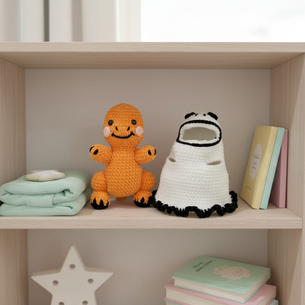 Ghost Dino Crochet Pattern