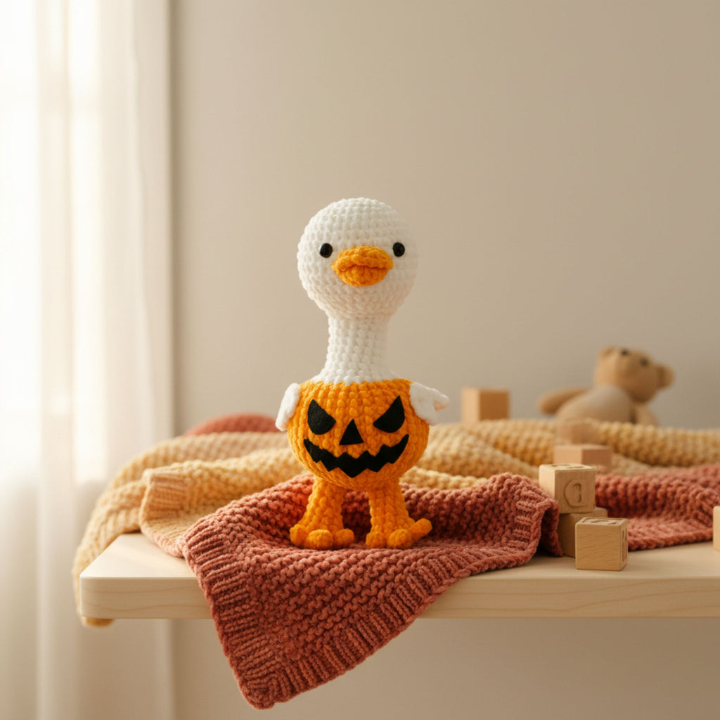 Pumpkin Goose Amigurumi